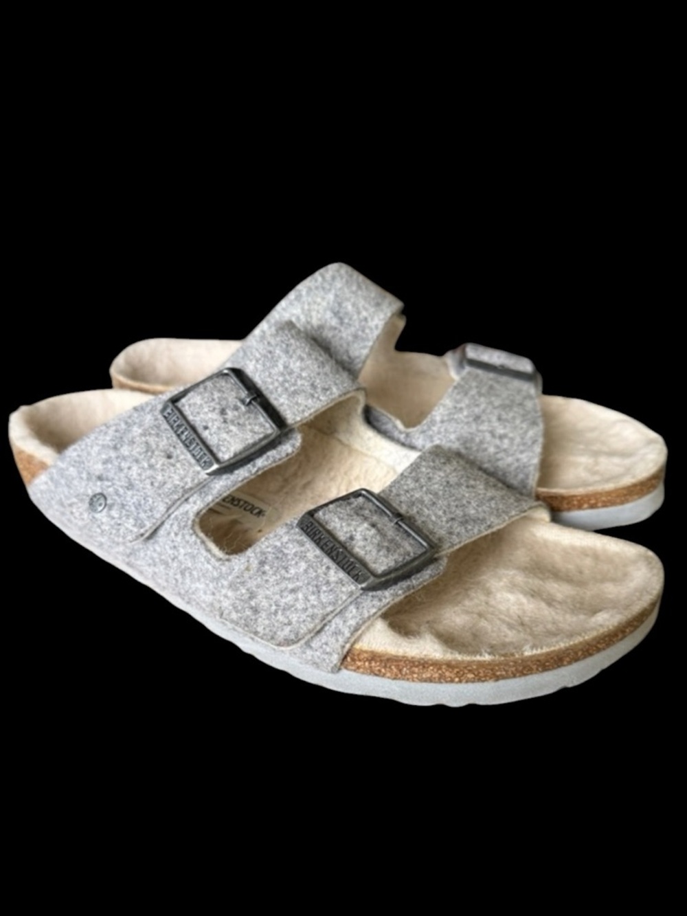 ARIZONA SHEERLING SUEDE ladies Birkenstocks preowned very good condition 10